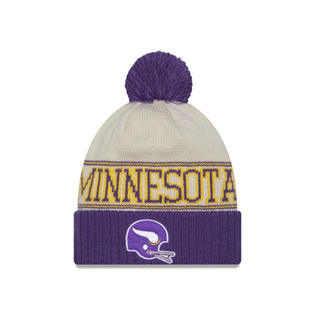 Minnesota Vikings 2023 Cold Weather Historic Pom Knit Hat