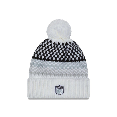Las Vegas Raiders 2023 Cold Weather Women's Pom Knit Hat
