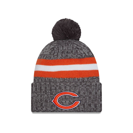 Chicago Bears 2023 Cold Weather Gray Pom Knit Hat