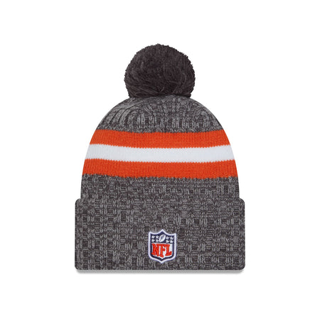 Chicago Bears 2023 Cold Weather Gray Pom Knit Hat