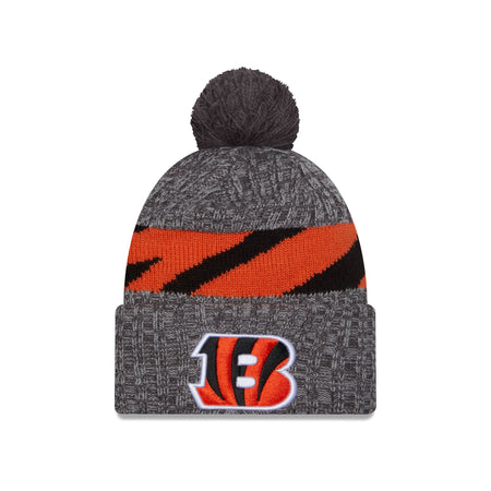 Cincinnati Bengals 2023 Cold Weather Gray Pom Knit Hat