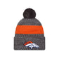 Denver Broncos 2023 Cold Weather Gray Pom Knit