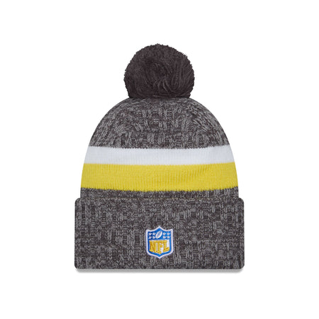 Los Angeles Rams 2023 Cold Weather Gray Pom Knit Hat