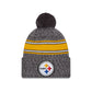 Pittsburgh Steelers 2023 Cold Weather Gray Pom Knit