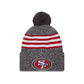 San Francisco 49ers 2023 Cold Weather Gray Pom Knit