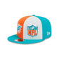 Miami Dolphins 2023 Sideline 9FIFTY Snapback Hat