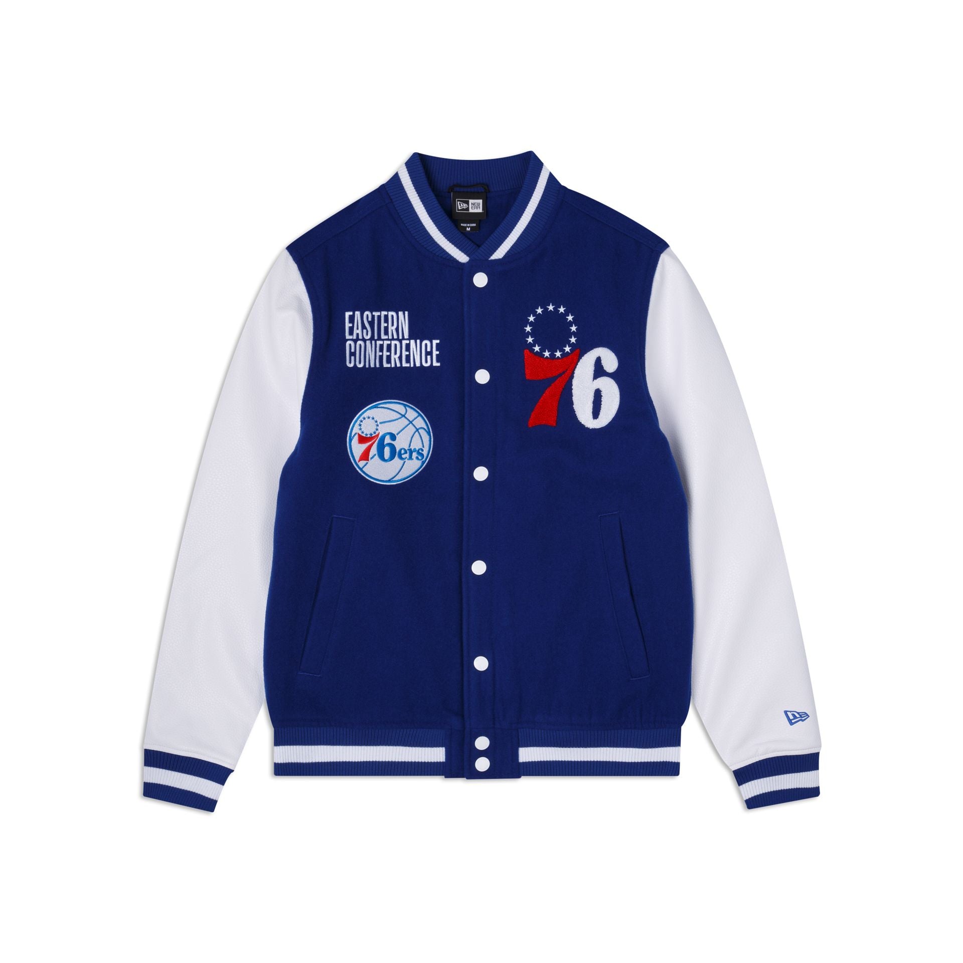 Philadelphia 76ers Blue Varsity Jacket – New Era Cap