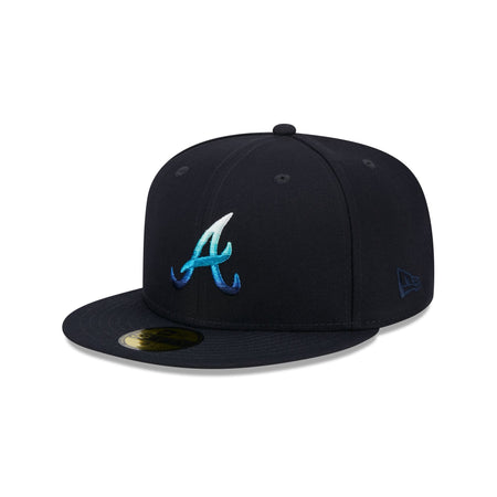 Atlanta Braves Metallic Gradient 59FIFTY Fitted Hat
