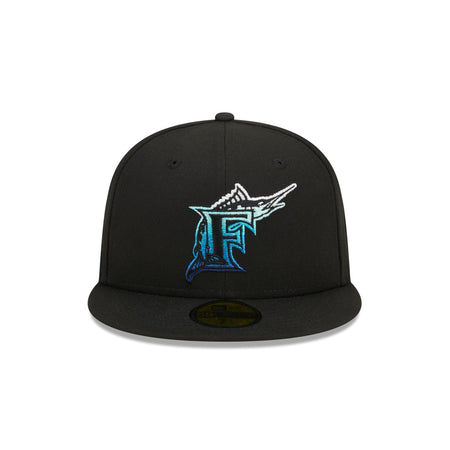Miami Marlins Metallic Gradient 59FIFTY Fitted Hat
