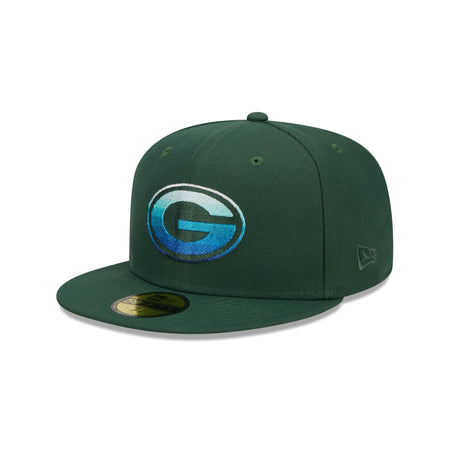 Green Bay Packers Metallic Gradient 59FIFTY Fitted Hat