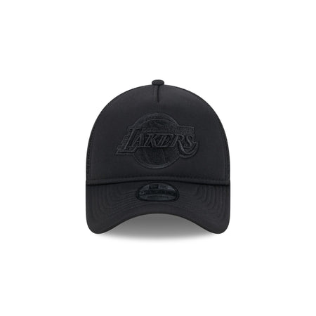Los Angeles Lakers All Day Black 9FORTY A-Frame Trucker Hat