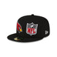 Arizona Cardinals 2023 Sideline Black 59FIFTY Fitted