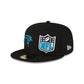 Carolina Panthers 2023 Sideline Black 59FIFTY Fitted