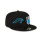 Carolina Panthers 2023 Sideline Black 59FIFTY Fitted Hat