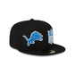 Detroit Lions 2023 Sideline Black 59FIFTY Fitted