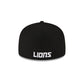 Detroit Lions 2023 Sideline Black 59FIFTY Fitted Hat