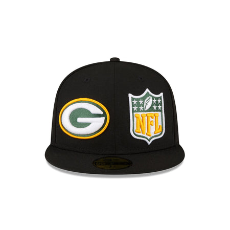 Green Bay Packers 2023 Sideline Black 59FIFTY Fitted Hat