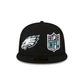 Philadelphia Eagles 2023 Sideline Black 59FIFTY Fitted Hat