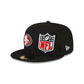 San Francisco 49ers 2023 Sideline Black 59FIFTY Fitted