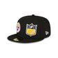 Pittsburgh Steelers 2023 Sideline Black 59FIFTY Fitted Hat