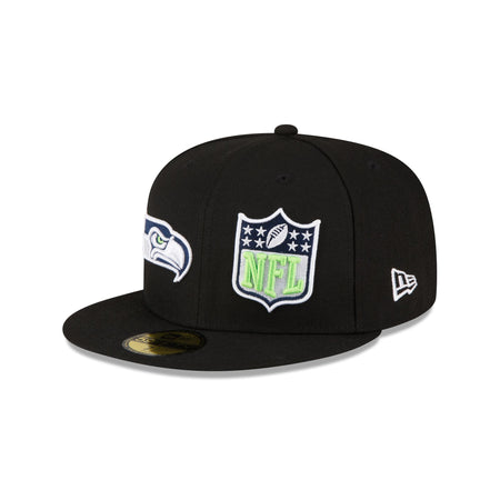 Seattle Seahawks 2023 Sideline Black 59FIFTY Fitted Hat
