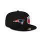 New England Patriots 2023 Sideline Black 59FIFTY Fitted Hat