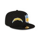 Los Angeles Chargers 2023 Sideline Black 59FIFTY Fitted Hat