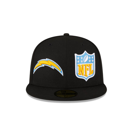 Los Angeles Chargers 2023 Sideline Black 59FIFTY Fitted Hat