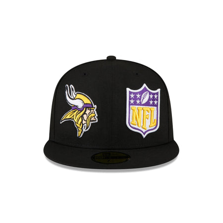 Minnesota Vikings 2023 Sideline Black 59FIFTY Fitted Hat