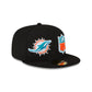 Miami Dolphins 2023 Sideline Black 59FIFTY Fitted Hat