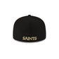 New Orleans Saints 2023 Sideline Black 59FIFTY Fitted Hat