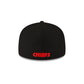 Kansas City Chiefs 2023 Sideline Black 59FIFTY Fitted