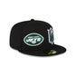 New York Jets 2023 Sideline Black 59FIFTY Fitted