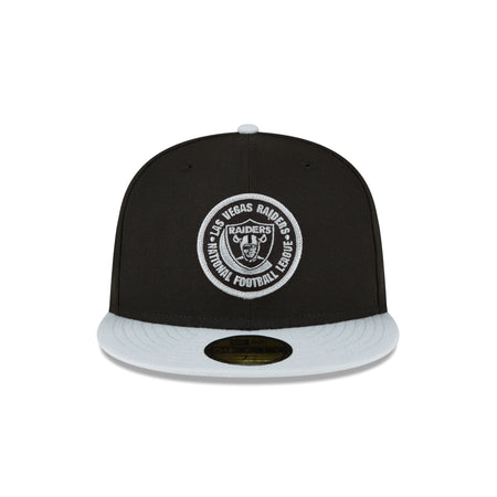 Las Vegas Raiders 2023 Sideline Team Patch 59FIFTY Fitted Hat