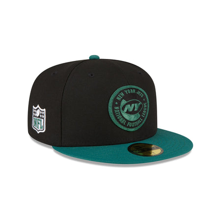 New York Jets 2023 Sideline Team Patch 59FIFTY Fitted Hat
