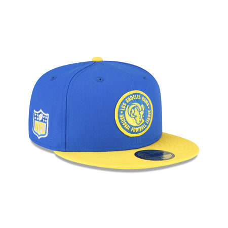 Los Angeles Rams 2023 Sideline Team Patch 59FIFTY Fitted Hat