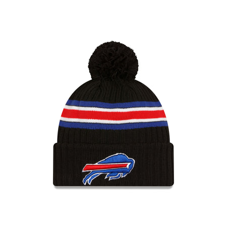 Buffalo Bills 2023 Cold Weather Black Pom Knit Hat
