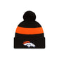 Denver Broncos 2023 Cold Weather Black Pom Knit