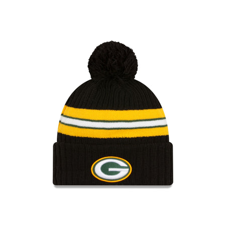 Green Bay Packers 2023 Cold Weather Black Pom Knit Hat