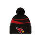 Arizona Cardinals 2023 Cold Weather Black Pom Knit