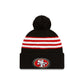 San Francisco 49ers 2023 Cold Weather Black Pom Knit