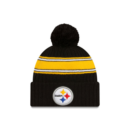 Pittsburgh Steelers 2023 Cold Weather Black Pom Knit Hat
