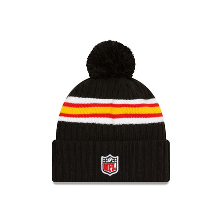 Kansas City Chiefs 2023 Cold Weather Black Pom Knit Hat