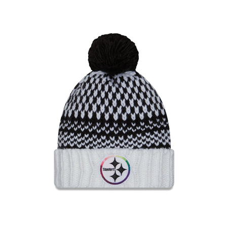 Pittsburgh Steelers 2023 Crucial Catch Women's Pom Knit Hat