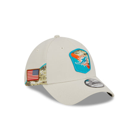 Miami Dolphins 2023 Salute to Service 39THIRTY Stretch Fit Hat
