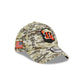 Cincinnati Bengals 2023 Salute to Service Camo 39THIRTY Stretch Fit Hat
