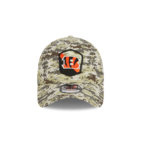 Cincinnati Bengals 2023 Salute to Service Camo 39THIRTY Stretch Fit Hat