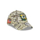 Green Bay Packers 2023 Salute to Service Camo 39THIRTY Stretch Fit Hat