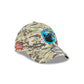 Carolina Panthers 2023 Salute to Service Camo 39THIRTY Stretch Fit Hat
