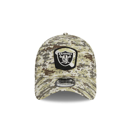 Las Vegas Raiders 2023 Salute to Service Camo 39THIRTY Stretch Fit Hat